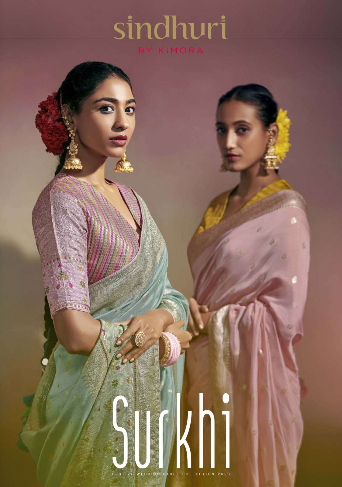 SINDHURI SURKHI BY KIMORA 175 TO 183 SERIES DOLA SILK WORK SAREES