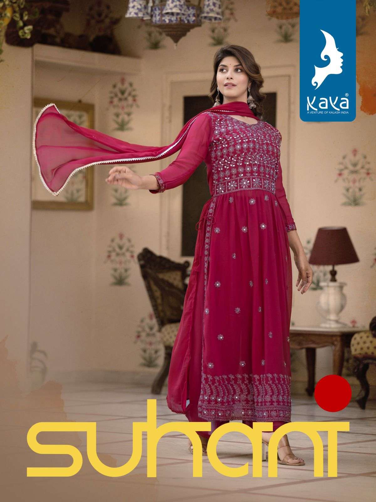 SUHANI BY KAYA 01 TO 06 SERIES GEORGETTE  WORK STITCHED DRESSES