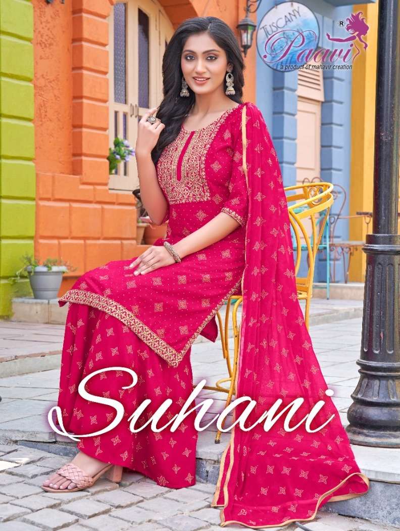 SUHANI BY PAAVI 1001 TO 1008 SERIES RAYON PRINT DRESSES