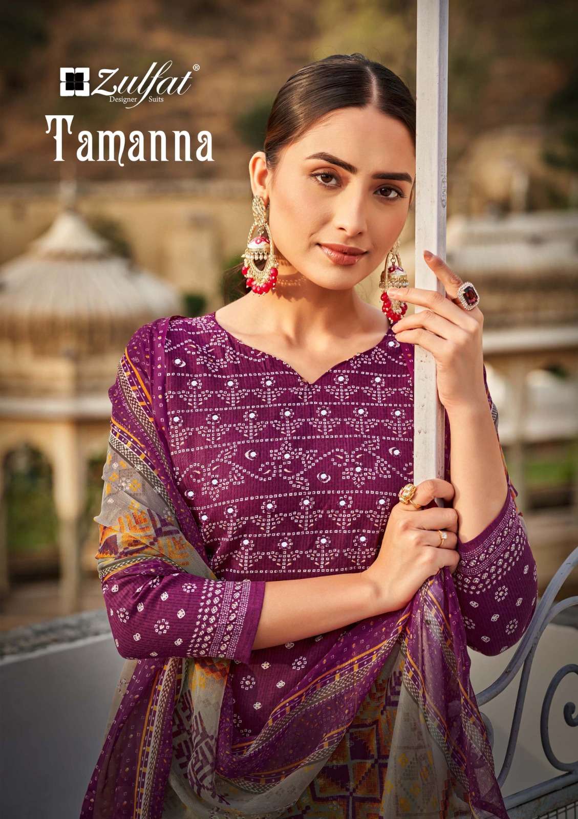 TAMANNA BY ZULFAT 488-001 TO 488-010 SERIES DESIGNER COTTON DRESSES