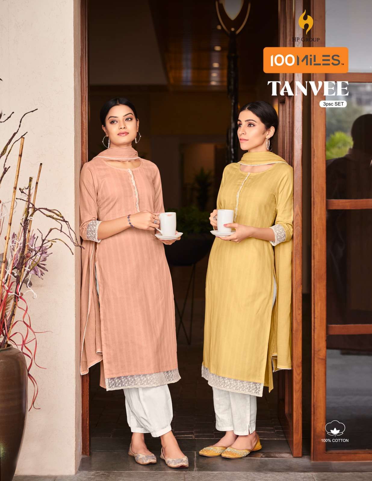 TANVEE BY 100 MILES 01 TO 04 SERIES COTTON EMBROIDERY DRESSES