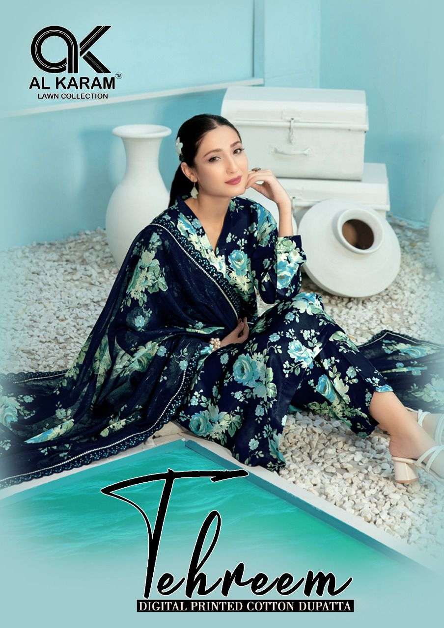 TEHREEM BY AL KARAM 1001 TO 1006 COTTON PRINT DRESSES