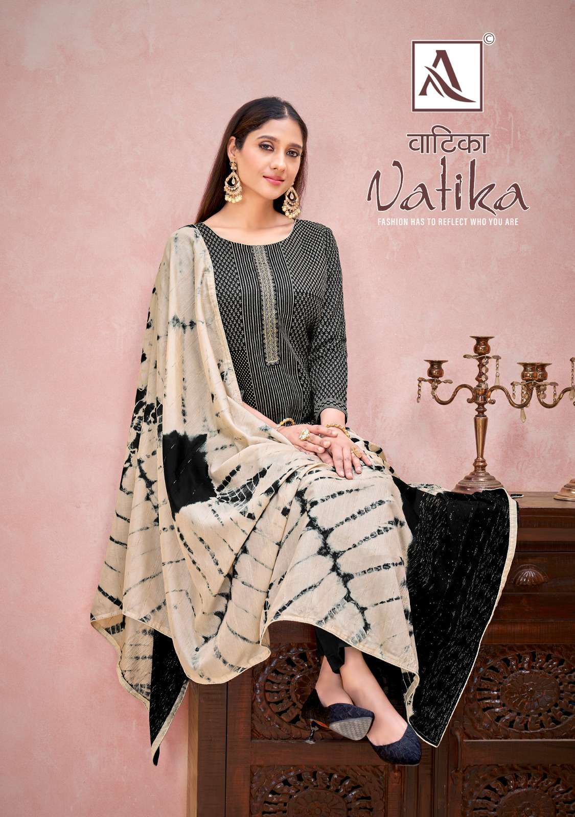 VATIKA BY ALOK SUITS 1199-001 TO 1199-008 SERIES COTTON PRINTED DRESSES