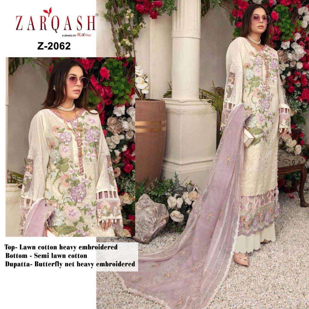 Z-2062 HIT DESIGN BY ZARQASH RAYON COTTON WORK UNSTITCHED DRESS