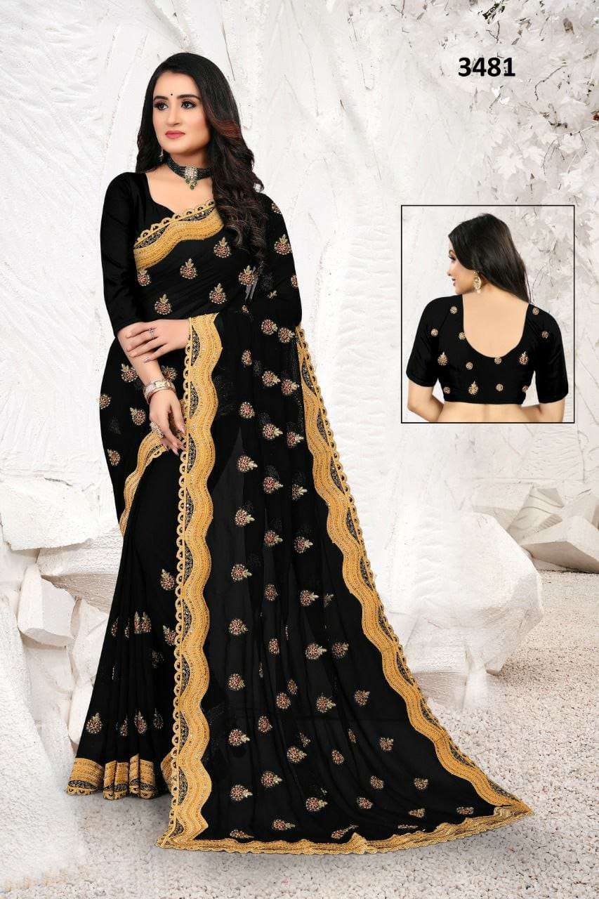 3481 COLOURS BY ASLIWHOLESALE FANCY SILK DESIGNER SAREE