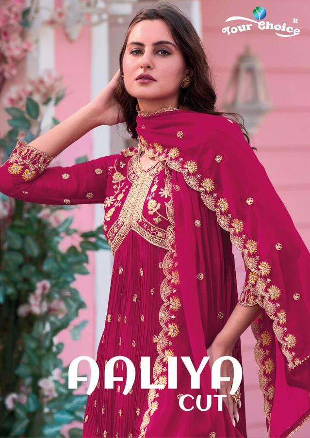 AALIYA CUT BY YOUR CHOICE 10001 TO 10006 SERIES BLOOMING GEORGETTE DRESSES