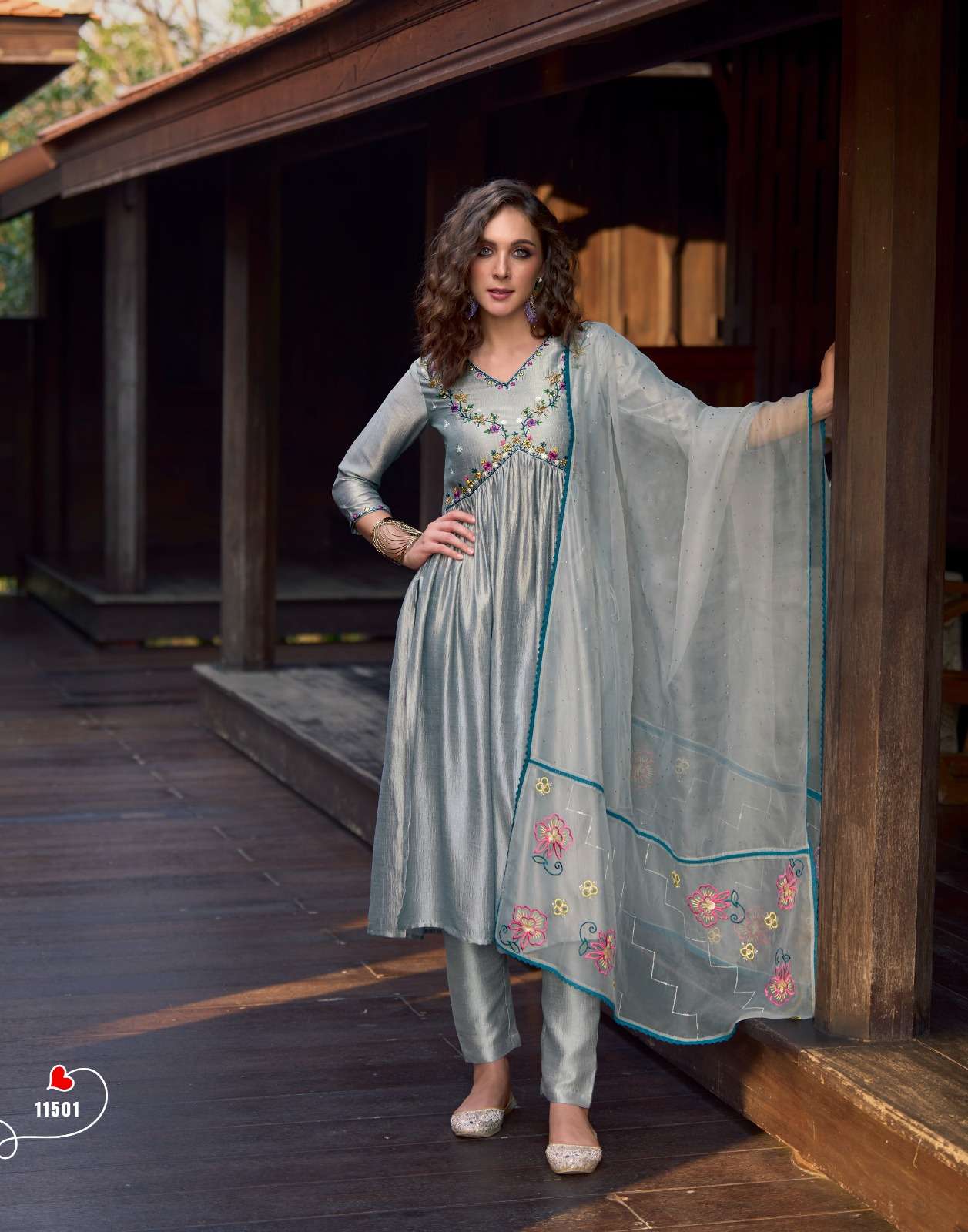 ALIA BY LILY AND LALI 11501 TO 11506 SERIES HANDWORK SILK DRESSES