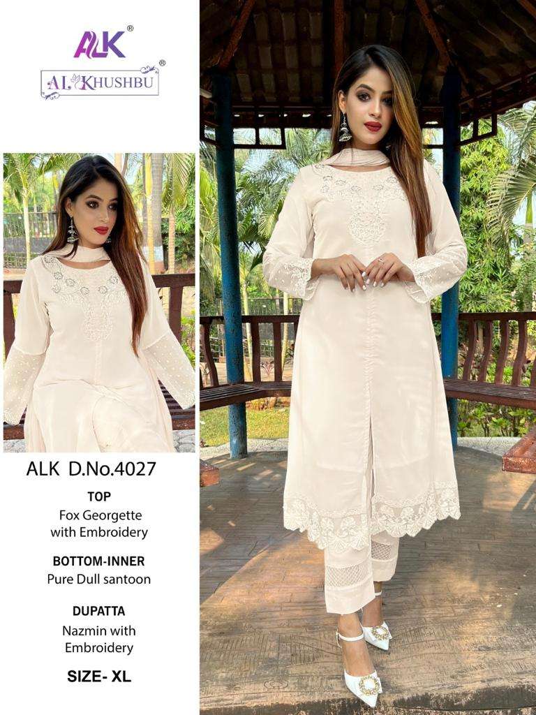 ALK-4027 COLOURS BY AL KHUSHBU HEAVY FAUX GEORGETTE DRESSES