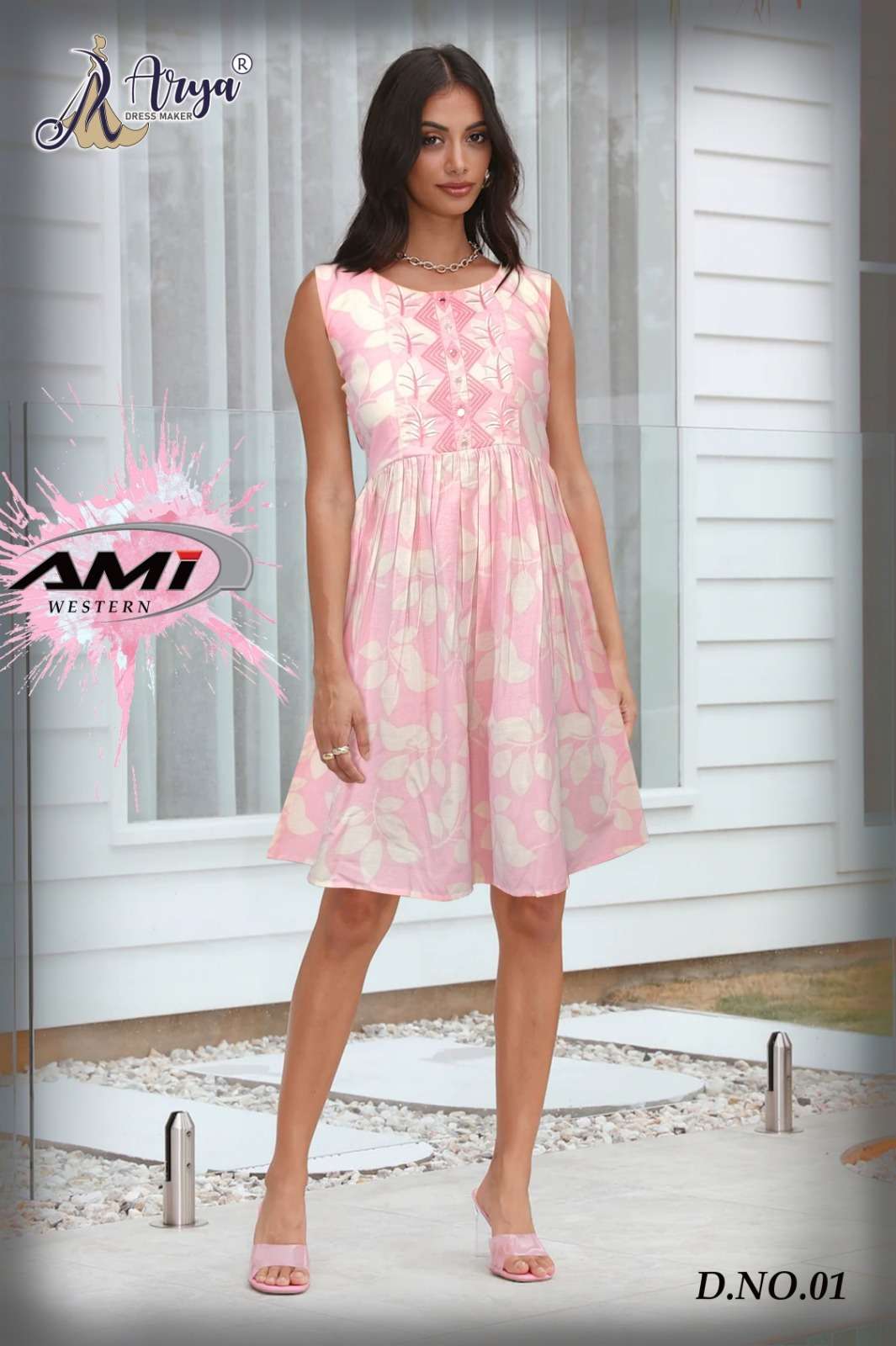 AMI BY ARYA DRESS MAKER 01 TO 06 SERIES DESIGNER COTTON KURTIS