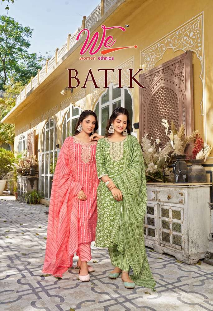 BATIK  BY WE 1001 TO 1006 SERIES COTTON PRINTED DRESSES