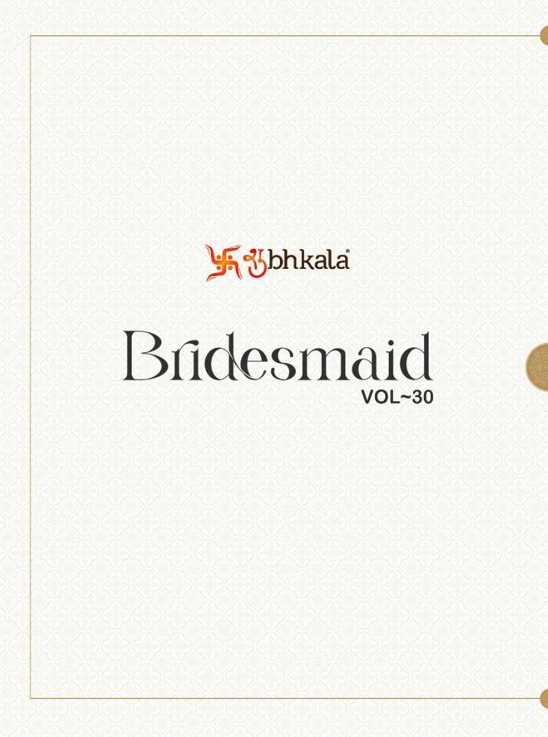 BRIDESMAID VOL-30 BY SHUBHKALA 2301 TO 2306 SERIES GEORGETTE WORK LEHENGAS