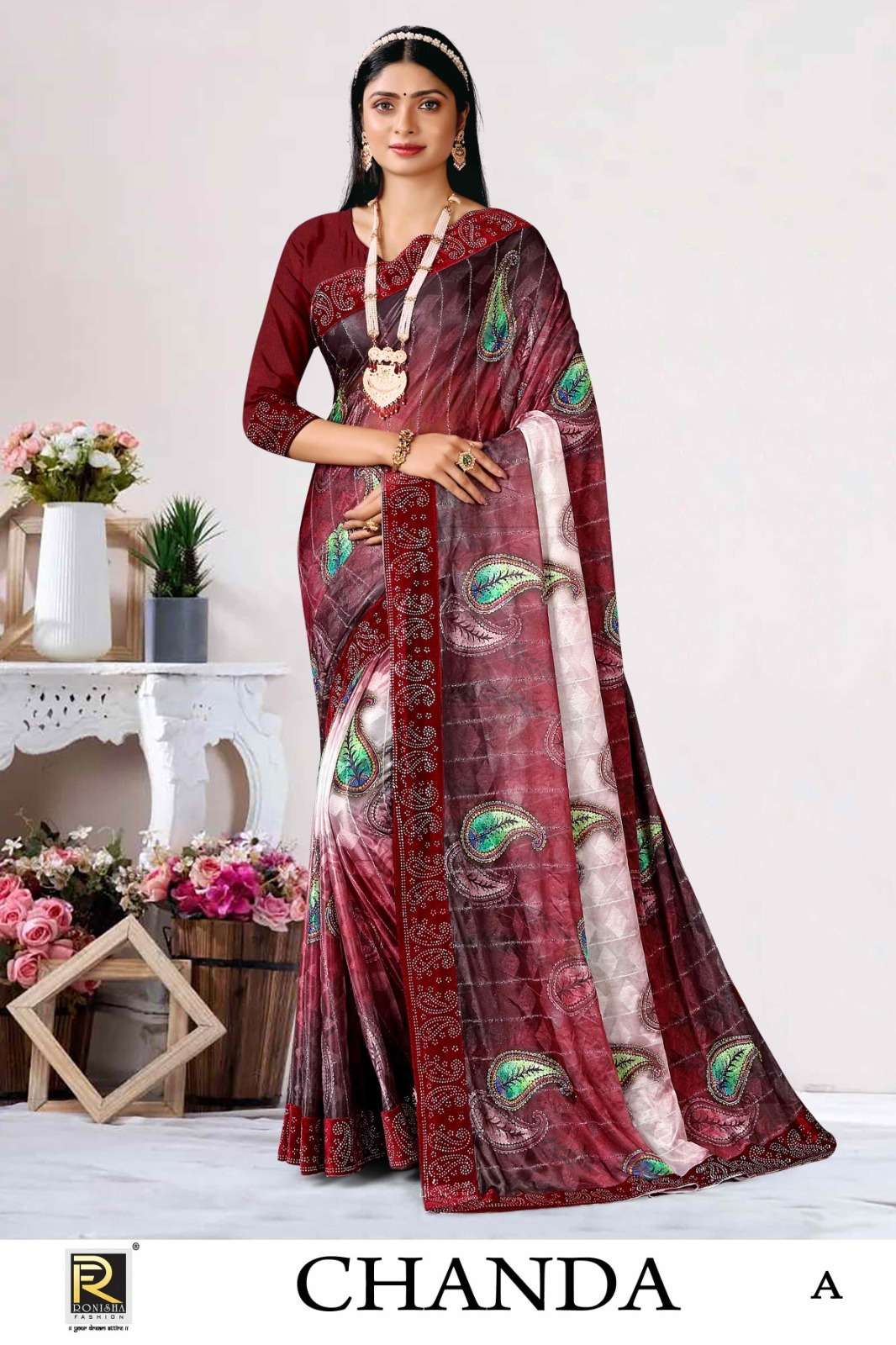 CHANDA BY RONISHA FASHION DESIGNER LYCRA FANCY SAREES