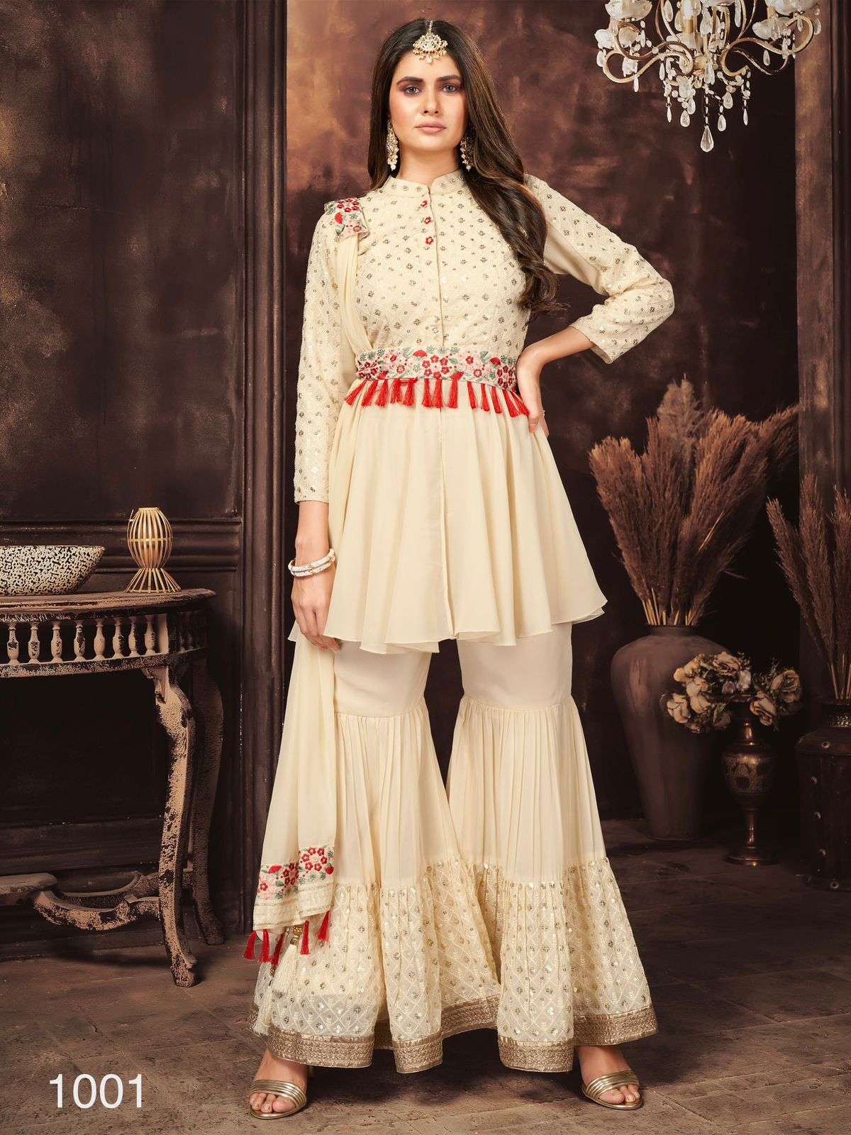 COUTURE COLLECTION BY ASLIWHOLESALE 1001 TO 1006 SERIES GEORGETTE DRESSES