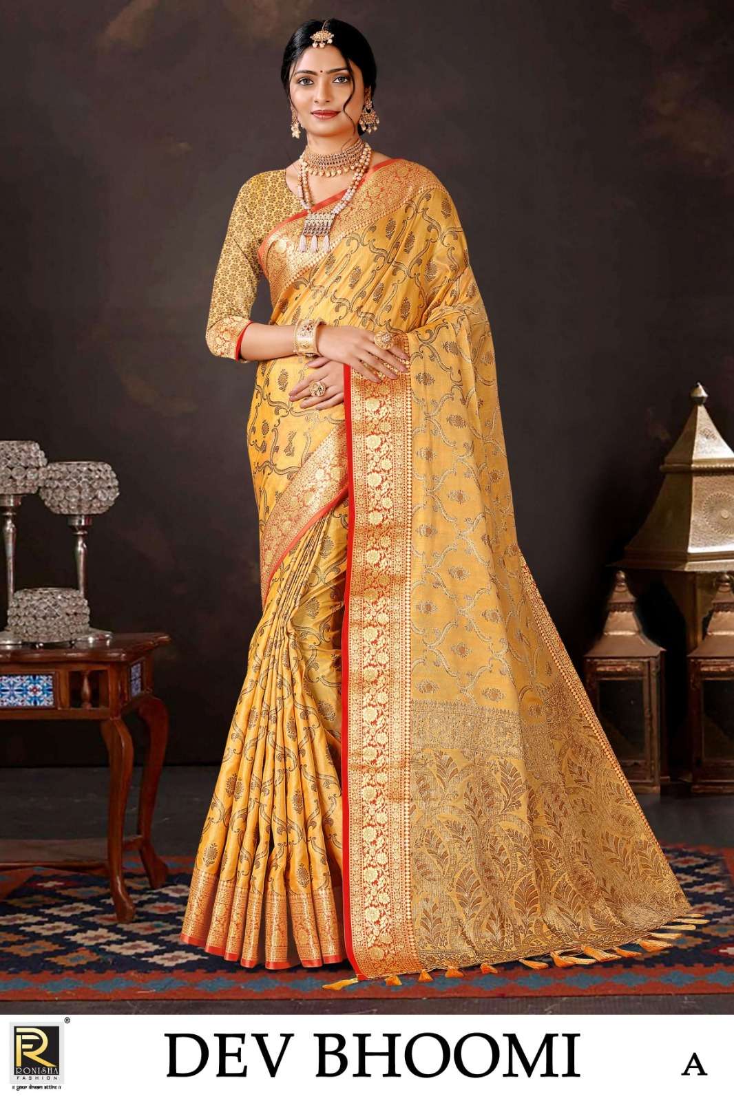 DEV BHOOMI BY RONISHA FASHION DESIGNER BANARASI SILK SAREES