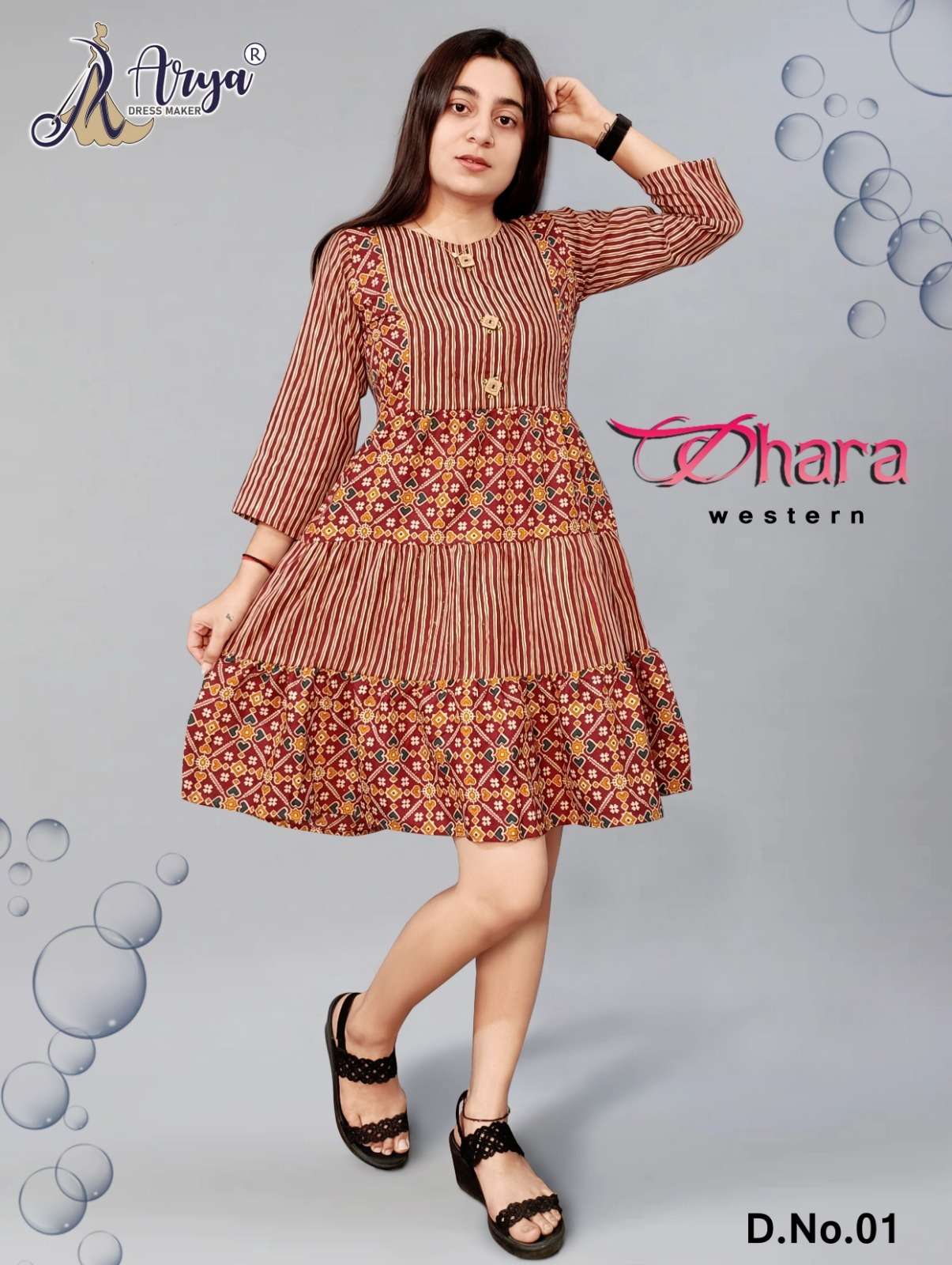 DHARA BY ARYA DRESS MAKER 01 TO 04 SERIES DESIGNER COTTON TUNICS