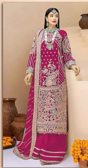 DS-150 COLOURS BY DINSAA SUIT 162-E TO 162-H SERIES GEORGETTE PAKISTANI DRESSES