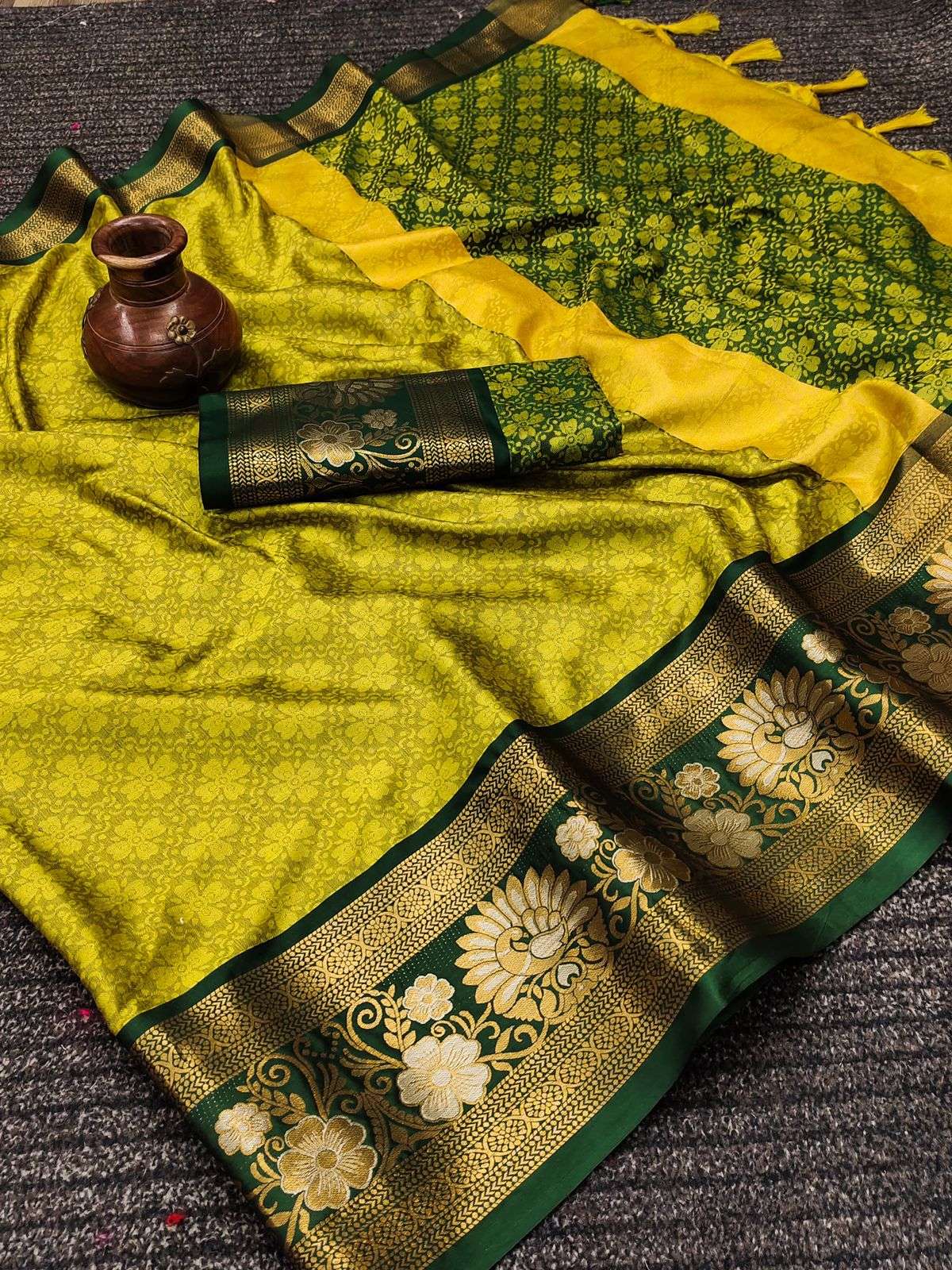 DW-4171 BY ASLIWHOLESALE DESIGNER SOFT COTTON SILK SAREES