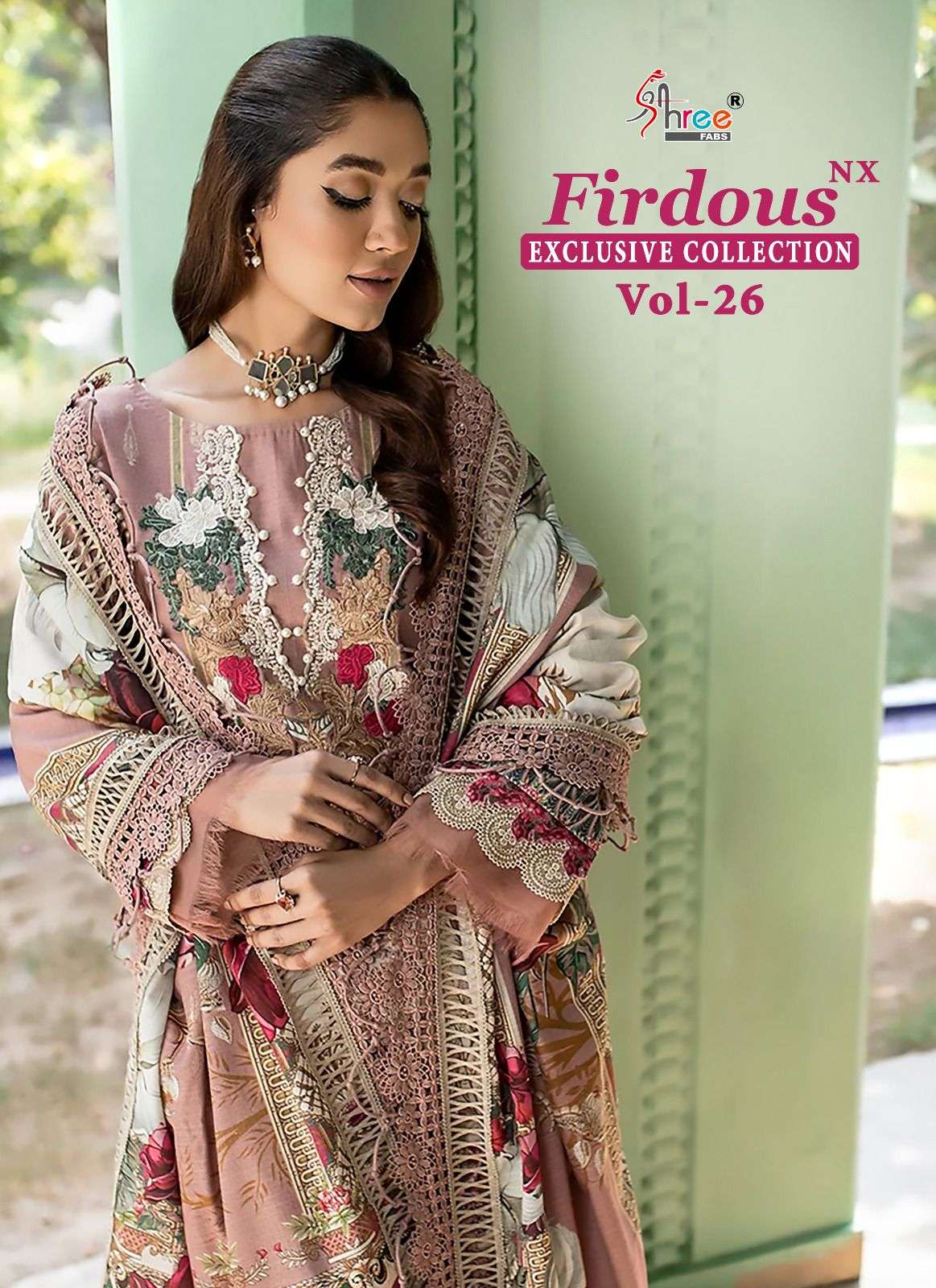 FIRDOUS EXCLUSIVE COLLECTION VOL-26 NX BY SHREE FABS PAKISTANI LAWN DRESSES