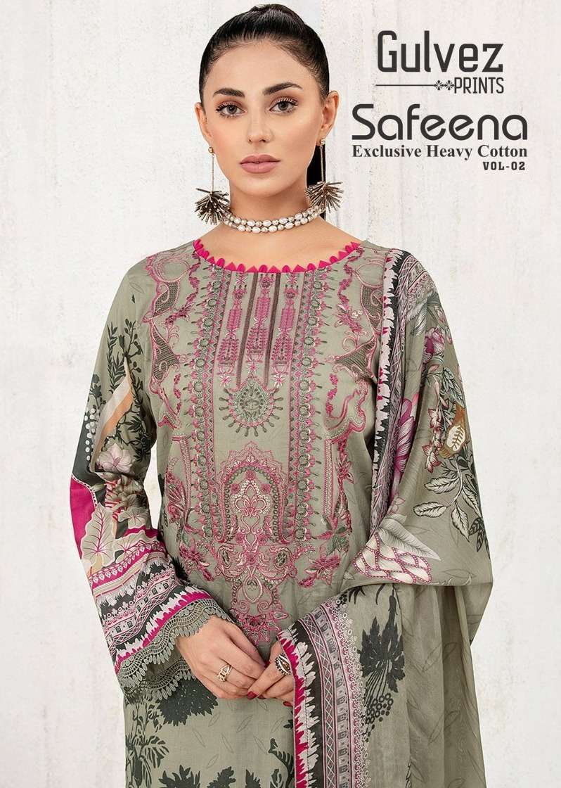 GULVEZ SAFEENA BY ASLIWHOLESALE 2001 TO 2006 SERIES COTTON EMBROIDERY DRESSES