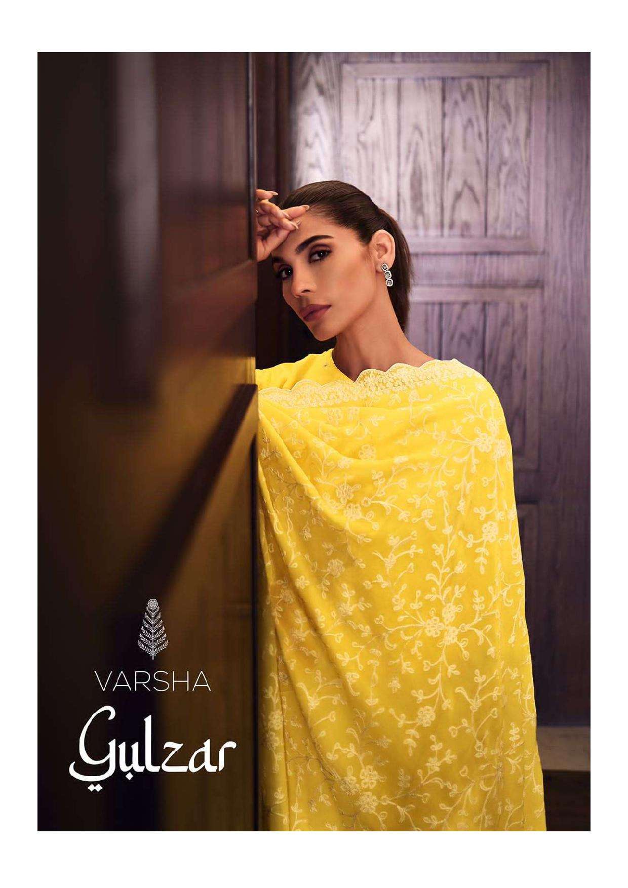 GULZAR BY VARSHA 01 TO 04 SERIES VISCOSE ORGANZA HANDWORK DRESSES