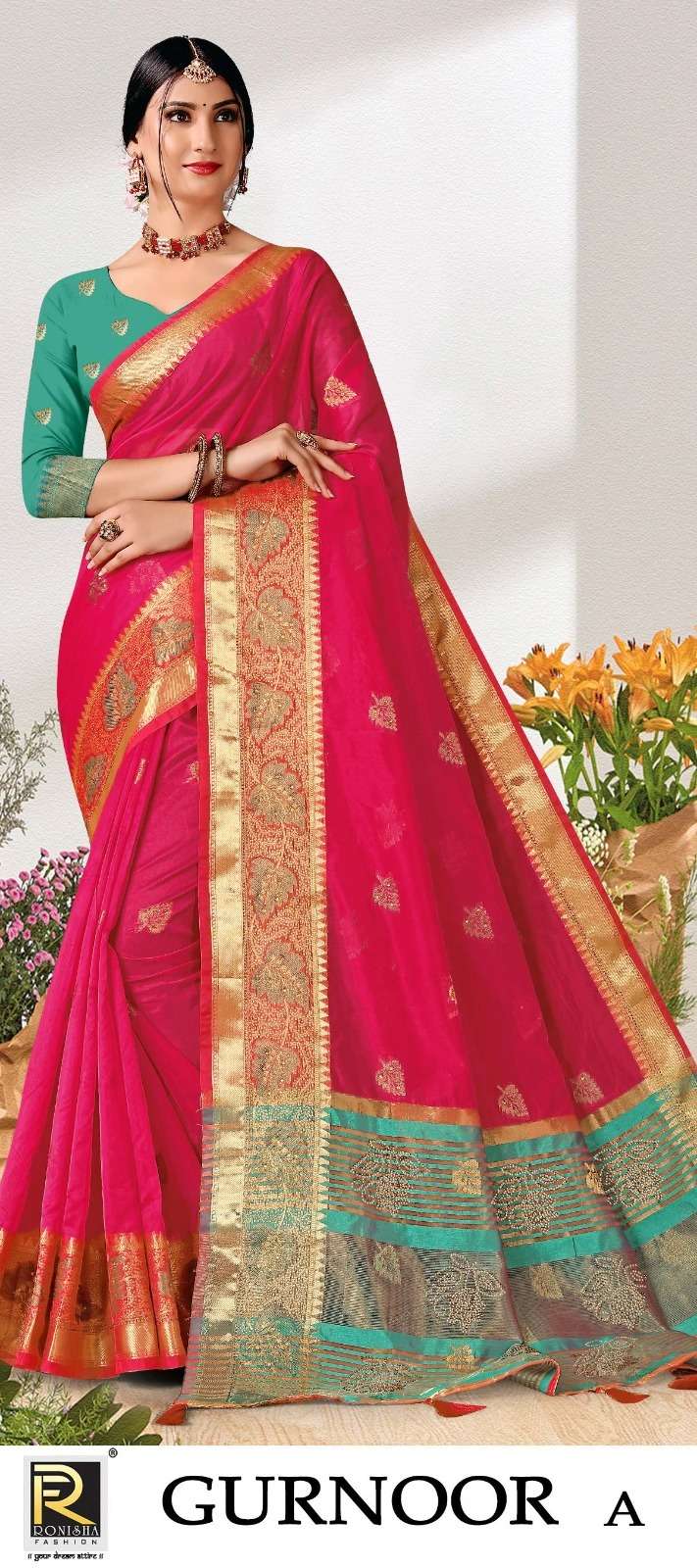 GURNOOR BY RONISHA FASHION DESIGNER FANCY SILK SAREES