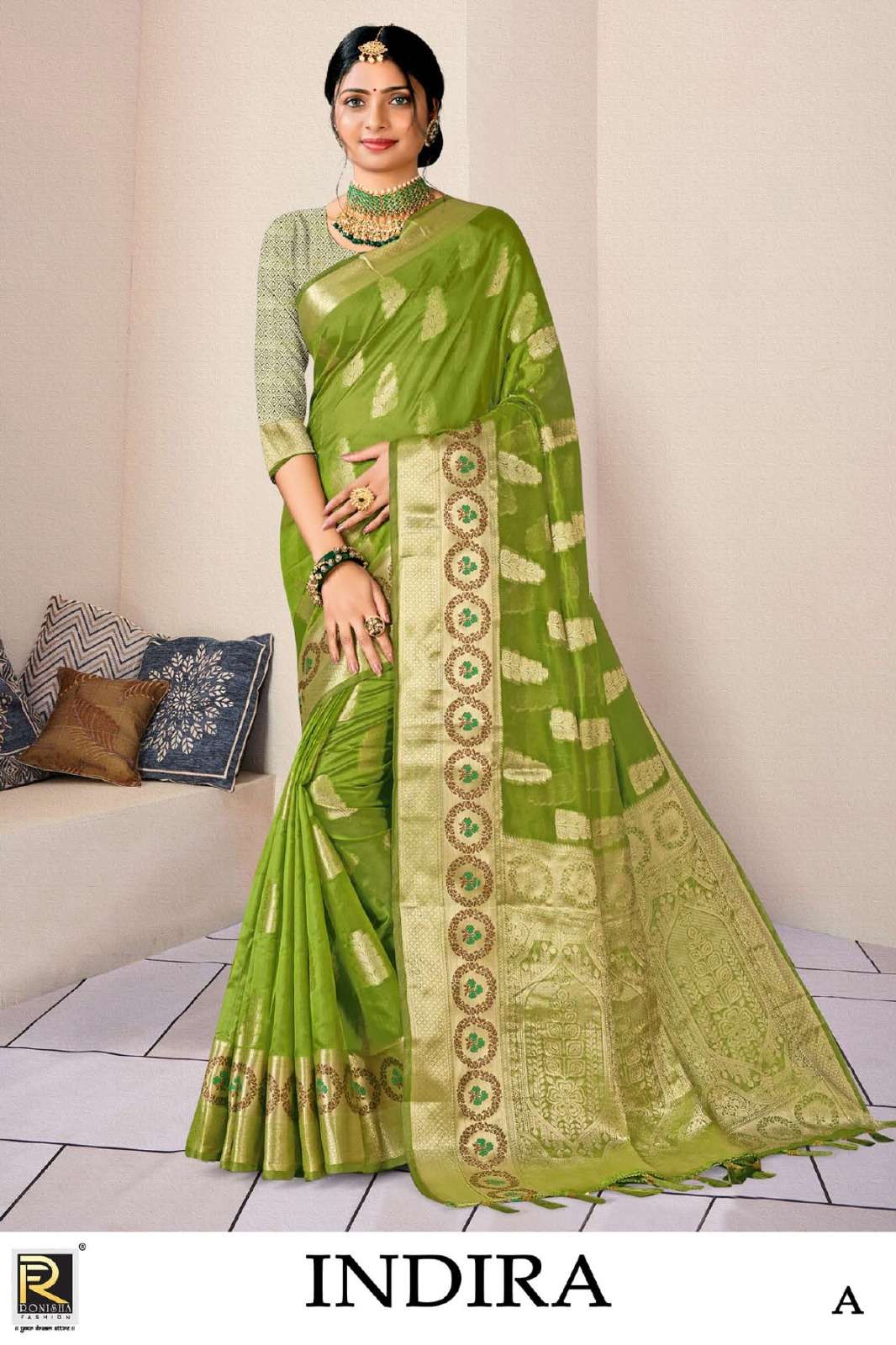 INDIRA BY RONISHA FASHION DESIGNER BANARASI SILK SAREES