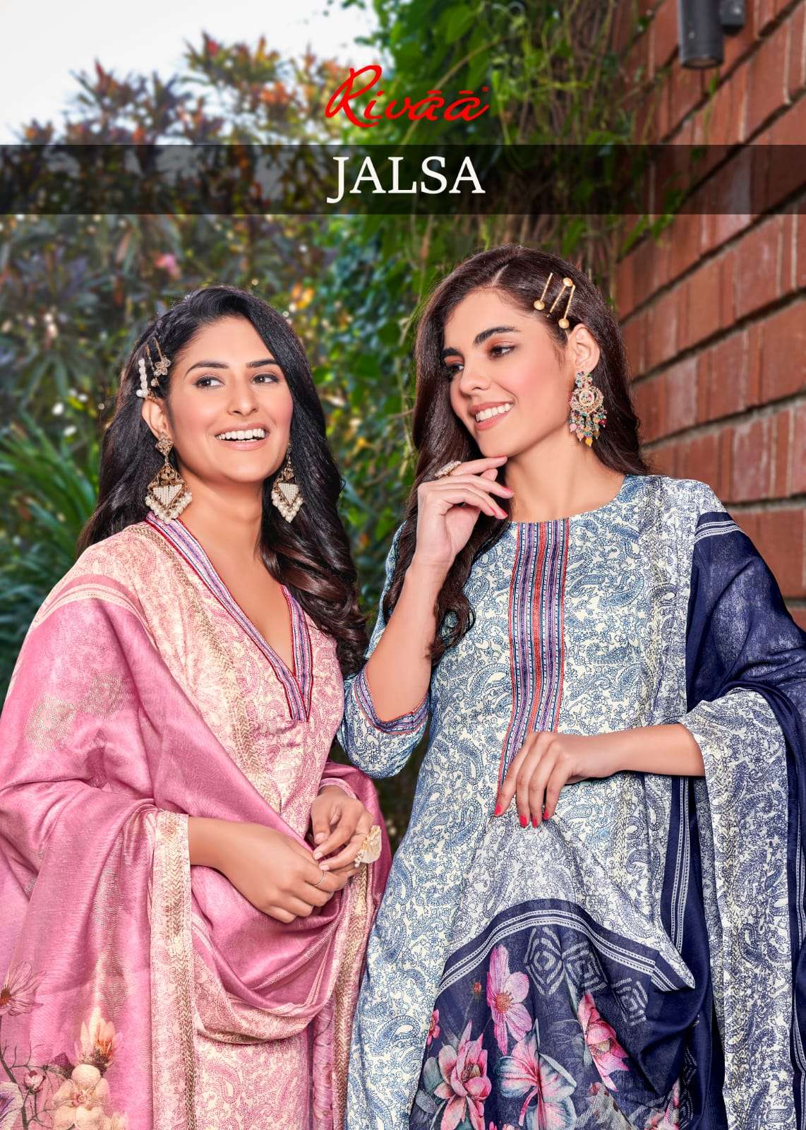 JALSA BY RIVAA 4005-A TO 4008-B SERIES FANCY JAM SATIN DIGITAL PRINT DRESSES