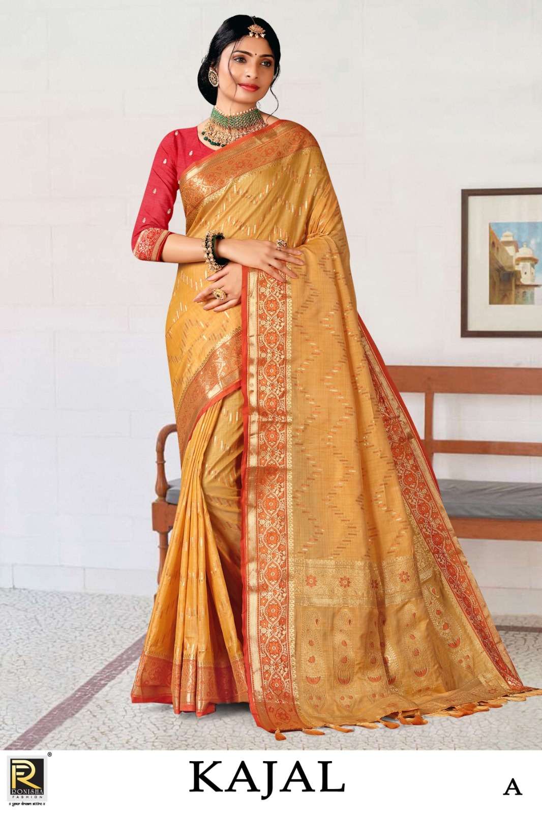 KAJAL BY RONISHA FASHION DESIGNER BANARASI SILK SAREES