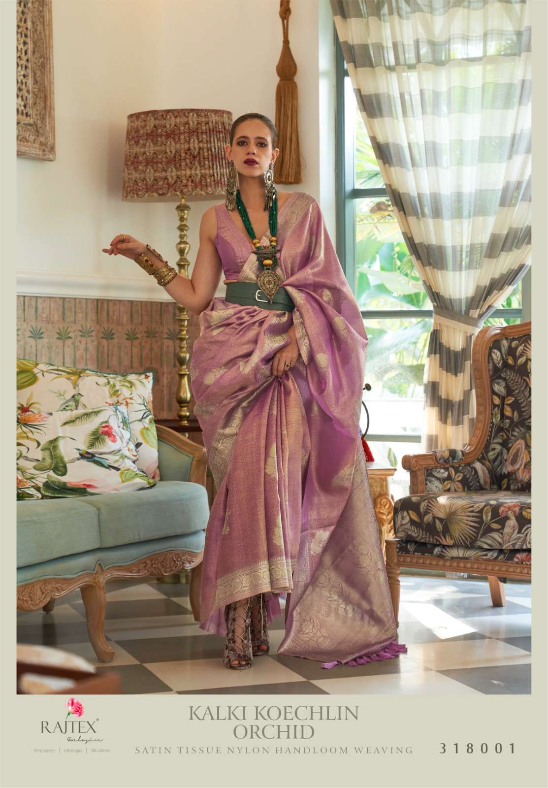 KALKI KOECHLIN 318000 SERIES BY RAJTEX 318001 TO 318006 SERIES SILK SAREES