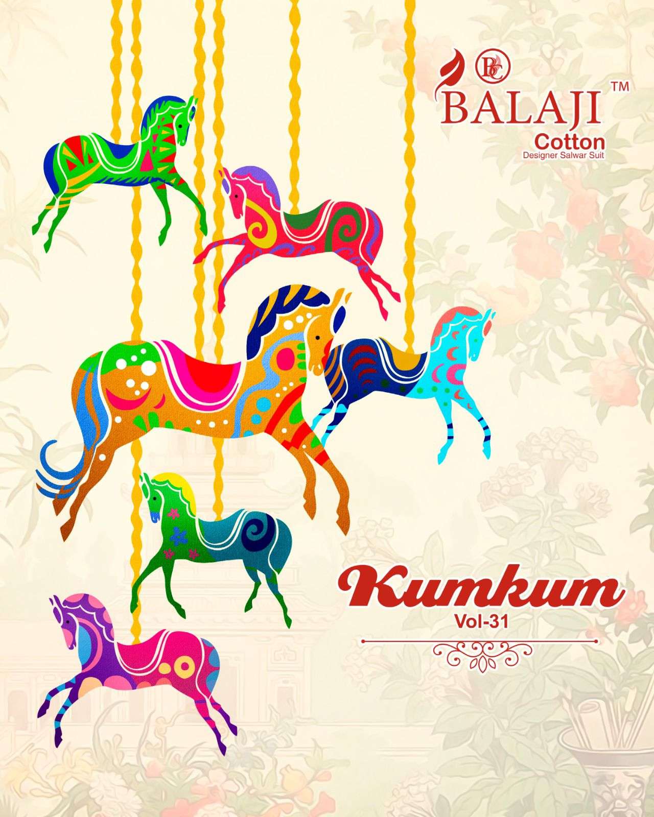 KUMKUM VOL-31 BY BALAJI COTTON 3101 TO 3120 SERIES COTTON PRINT DRESSES