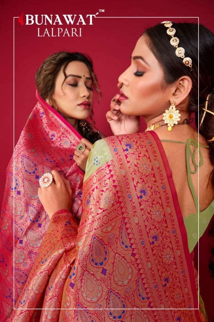 LALPARI BY BUNAWAT 14025 TO 14030 SERIES DESIGNER SILK WORK SAREES