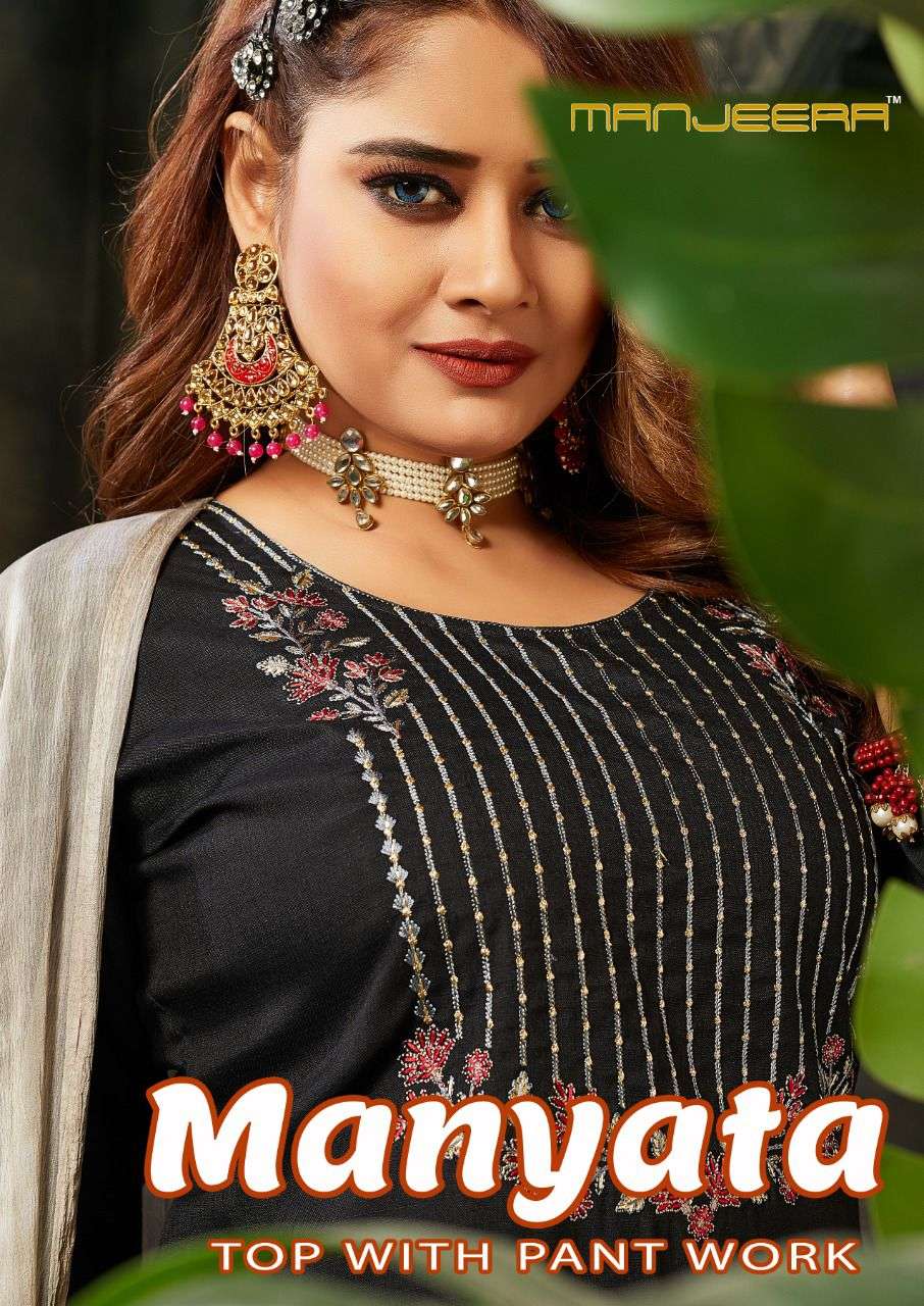 MANYATA BY MANJEERA 01 TO 08 SERIES DESIGNER FANCY STITCHED DRESSES