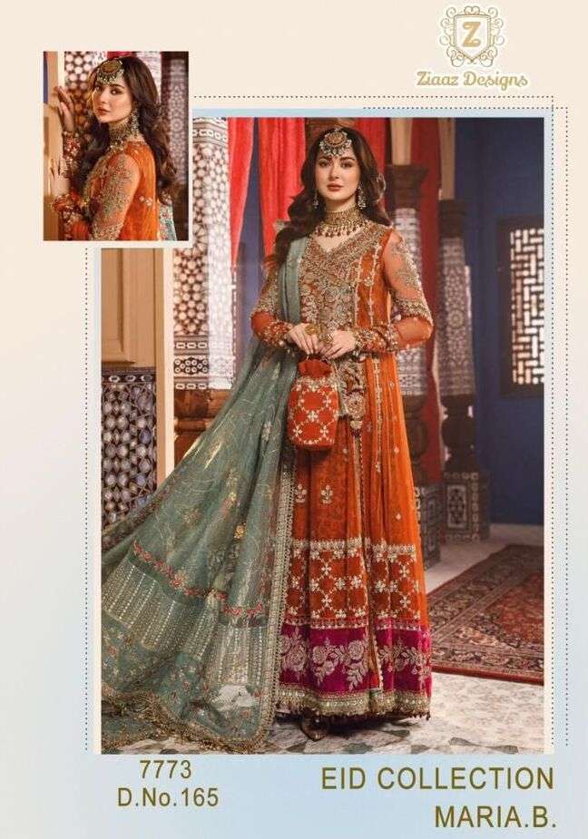 MARIA.B. 165 BY ZIAAZ DESIGNS HEAVY GEORGETTE EMBROIDERY DRESS