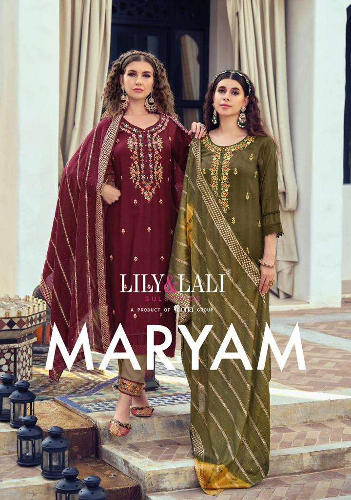 MARYAM BY LILY AND LALI 10901 TO 10906 SERIES HANDWORK VISCOSE DRESSES