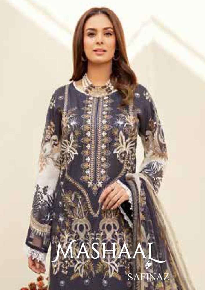 MASHAAL SAFINAZ BY ASLIWHOLESALE COTTON EMBROIDERY PAKISTANI DRESSES