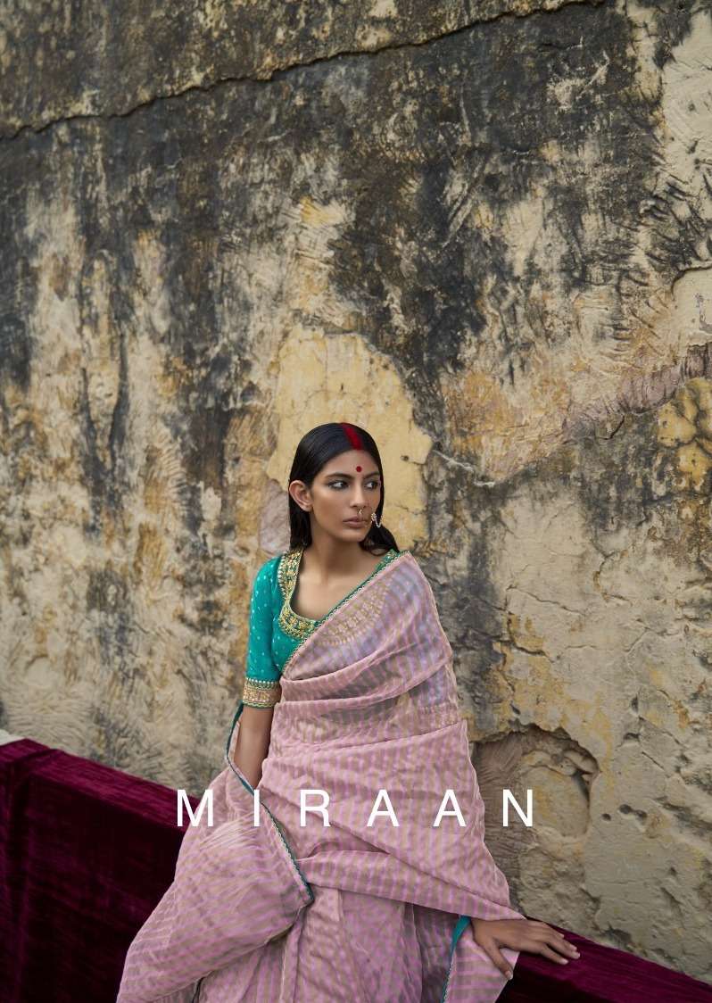 MIRAAN BY KIMORA 2091 TO 2095 SERIES DESIGNER ORGANZA SILK SAREES