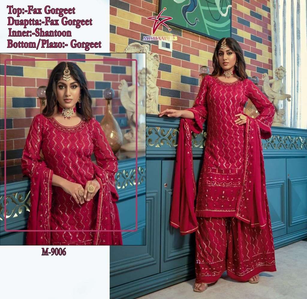 MISHAAL 9006 HIT DESIGN BY MISHAAL FAB FAUX GEORGETTE DRESSES