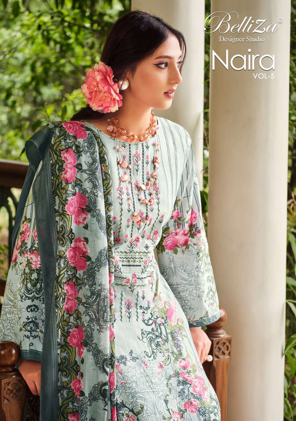 NAIRA VOL-5 BY BELLIZA 780-001 TO 780-010 SERIES COTTON EMBROIDERY DRESSES