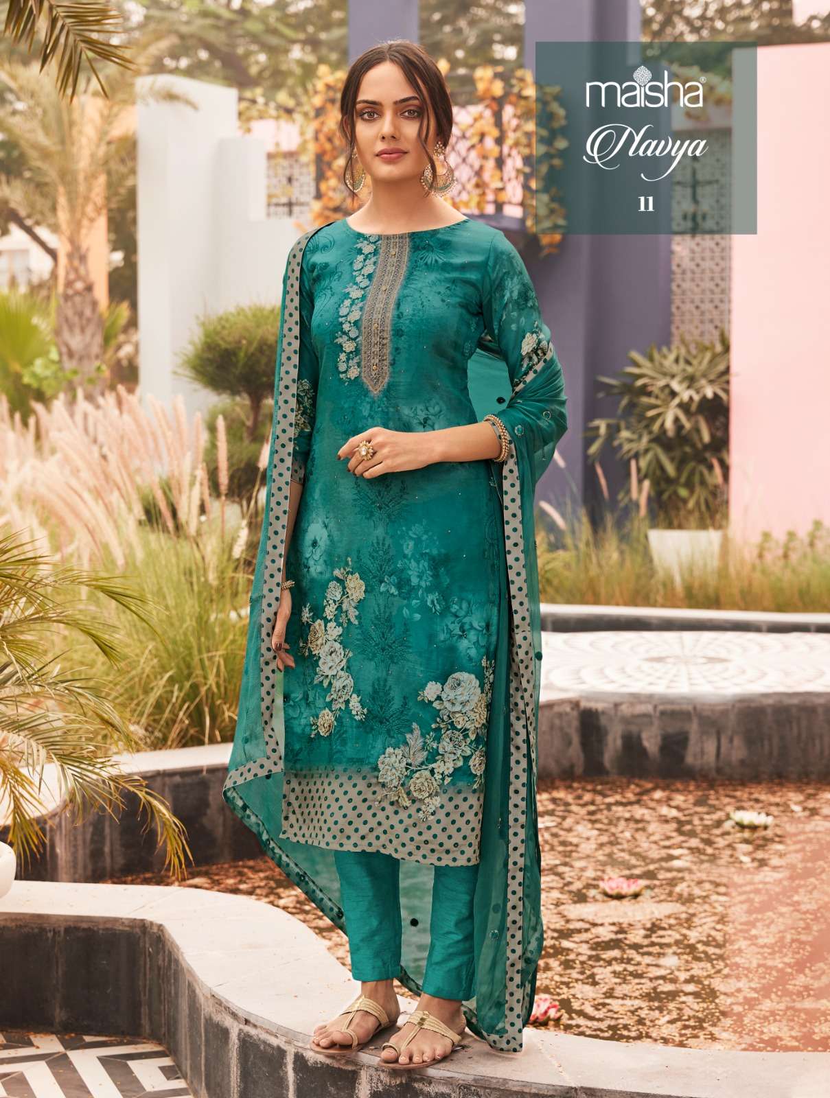 NAVYA BY MAISHA 11 TO 13 SERIES DESIGNER CREP SILK DRESSES