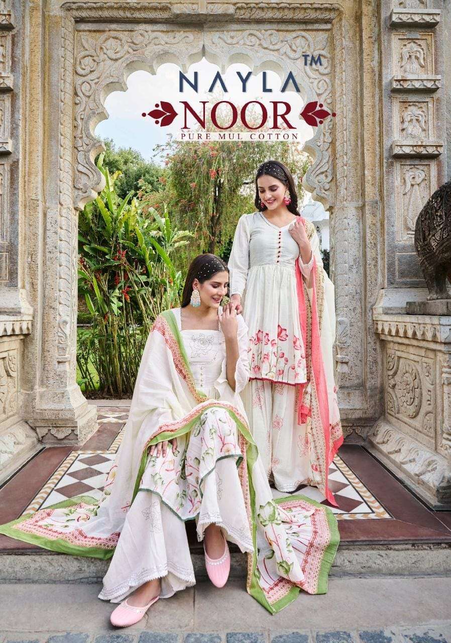 NAYLA NOOR BY ASLIWOLESALE 1001 TO 1006 SERIES COTTON PRINT DRESSES