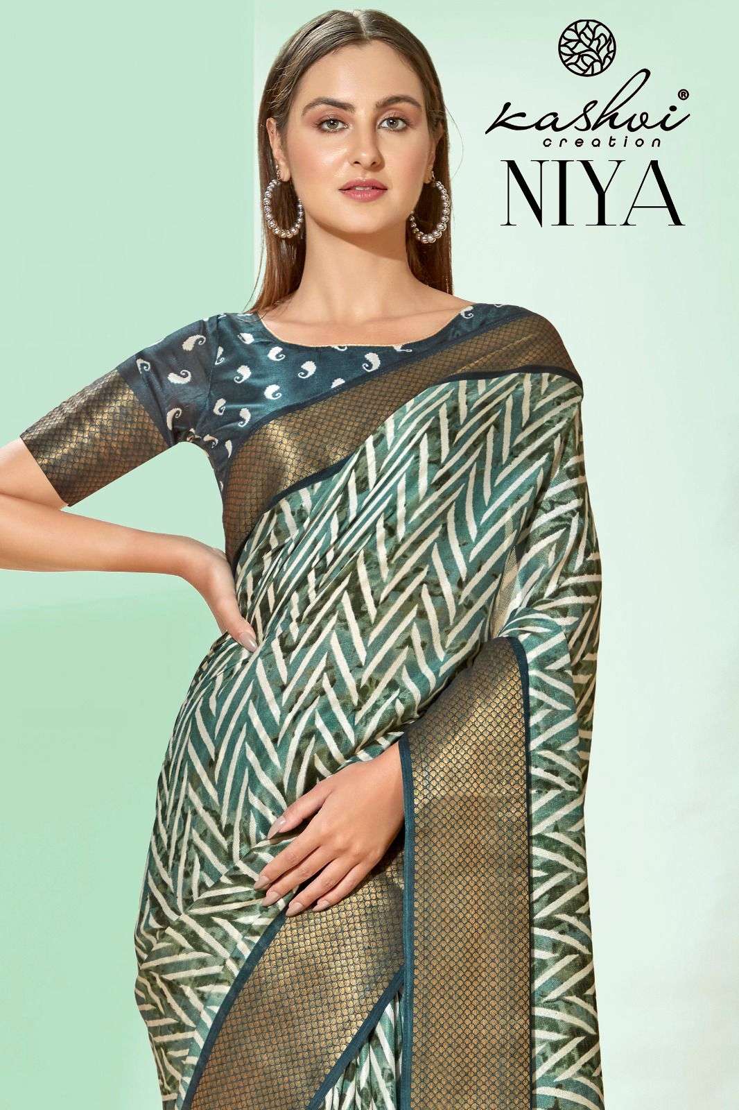 NIYA BY KASHVI CREATION 60001 TO 60008 SERIES SILK PRINT SAREES