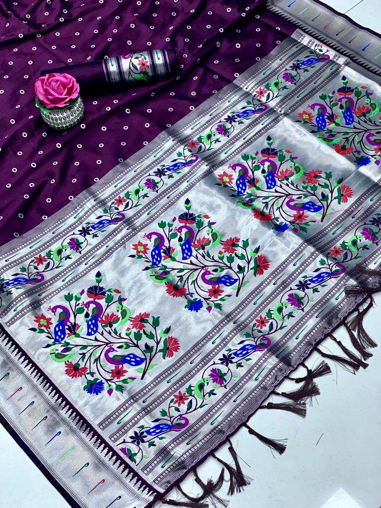 PAITHANI BY ASLIWHOLESALE FANCY SOFT SILK DESIGNER SAREE