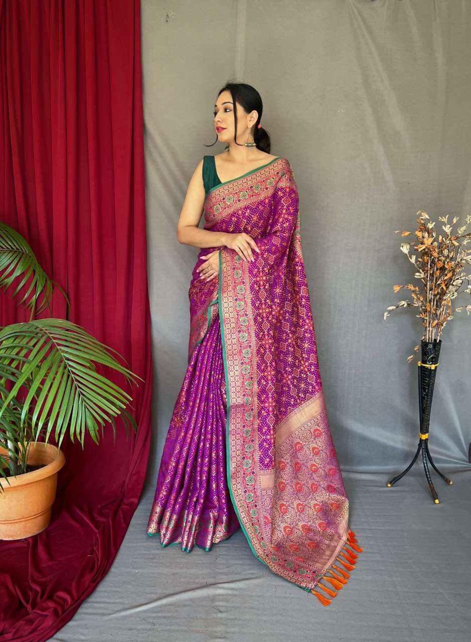 PATOLA VOL-1 BY ASLIWHOLESALE FANCY ZARI WEAVING SILK SAREES