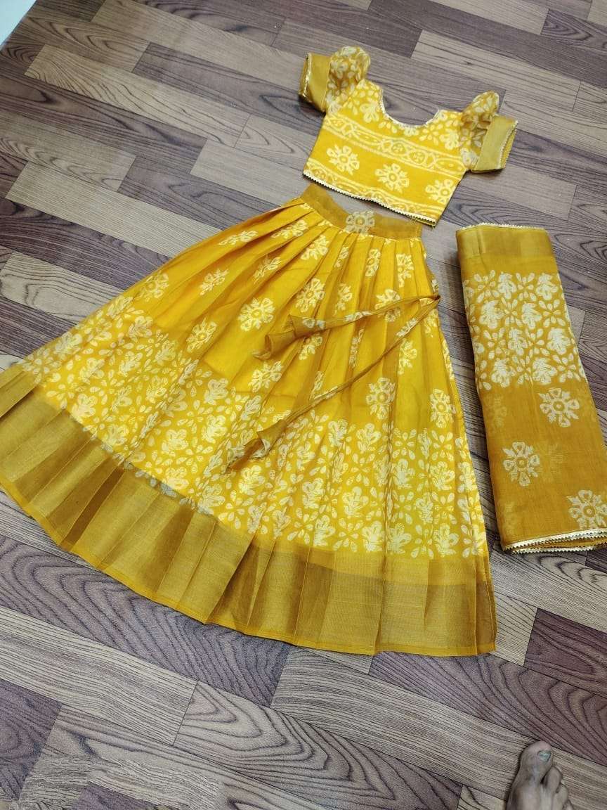 PATTU VOL-11 BY ASLIWHOLESALE FANCY KIDS SILK LEHENGAS