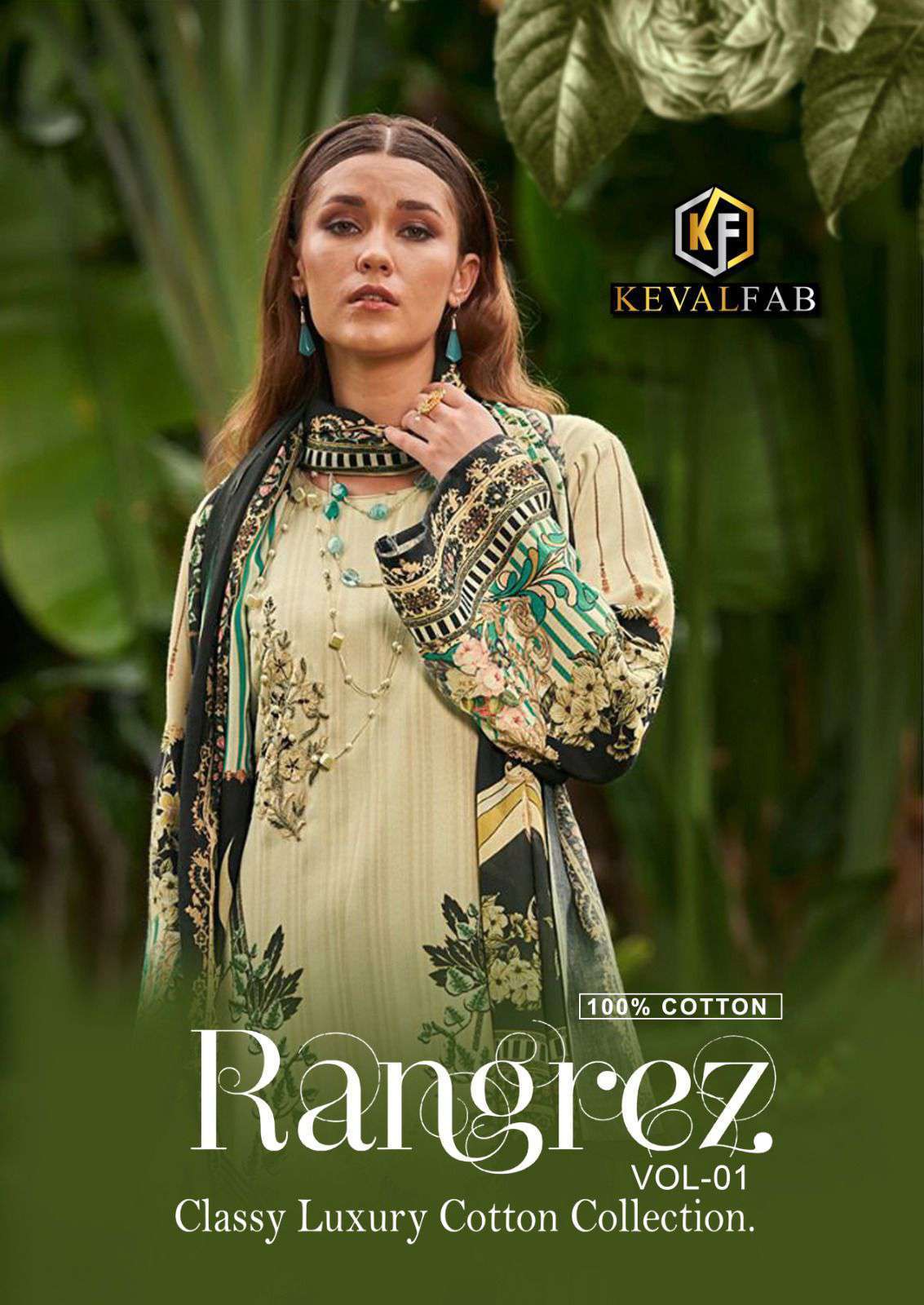 RANGREZ VOL-1 BY KEVAL FAB 1001 TO 1008 SERIES HEAVY COTTON PRINT DRESSES