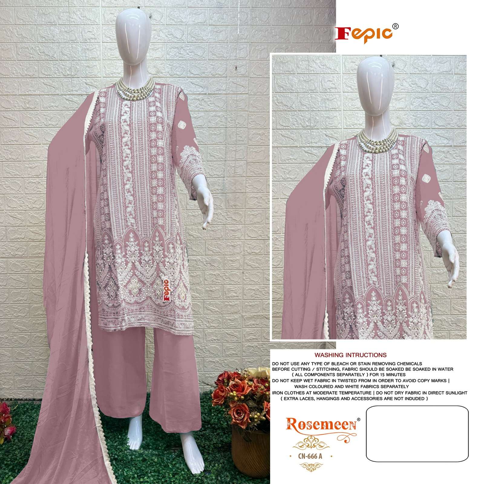 ROSEMEEN CN-666 COLOURS BY FEPIC GEORGETTE STICHED PAKISTANI DRESSES