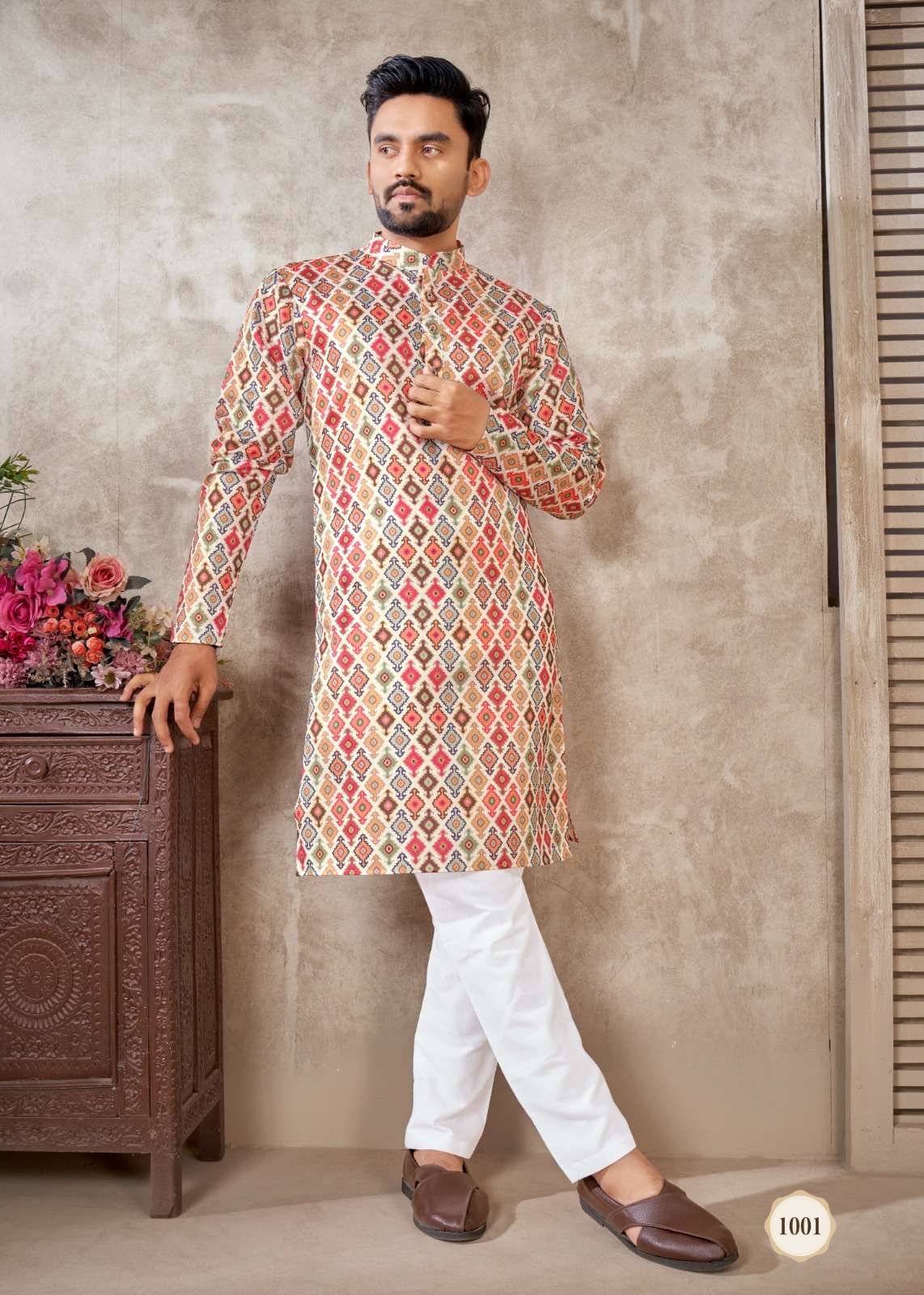 ROYAL MEN VOL-5 BY ASLIWHOLESALE DESIGNER FACNY BANARASI SILK WORK KURTA