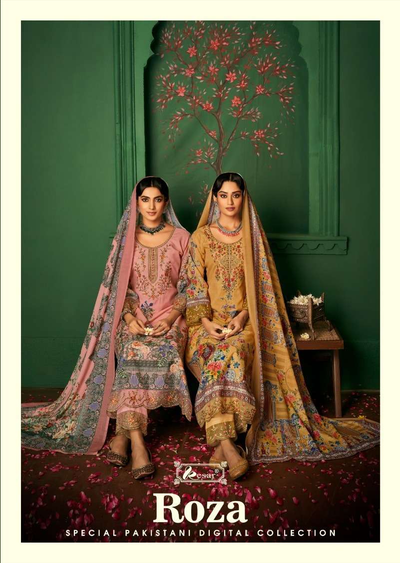 ROZA BY KESAR 170-001 TO 170-006 SERIES PURE LAWN COTTON PRINTED DRESSES