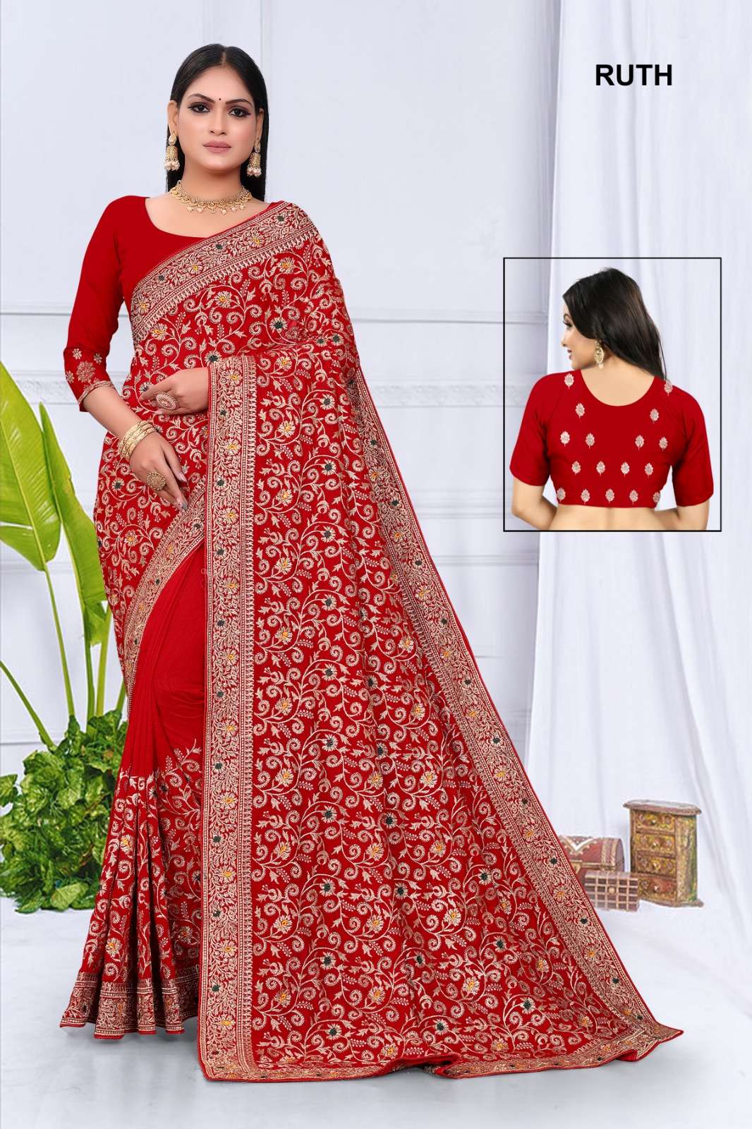 RUTH COLOURS BY ASLIWHOLESALE FANCY SILK DESIGNER SAREE