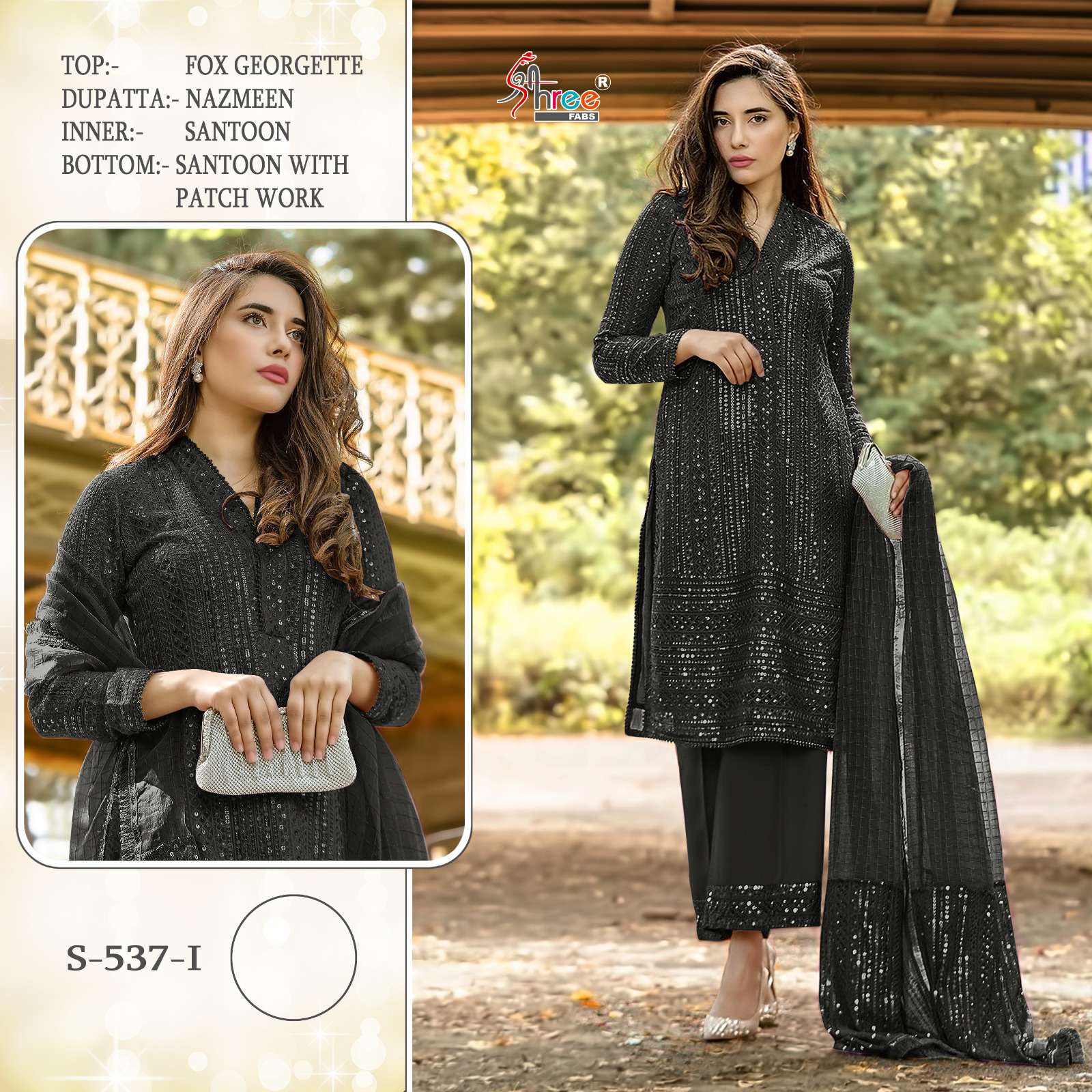 S-537 I  HIT DESIGN BY SHREE FABS FAUX GEORGETTE PAKISTANI DRESS